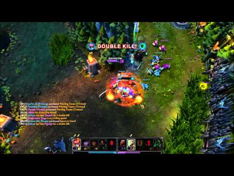 League of Legends - Mid lane Master Yi - Teleport,Flash - Pentakill