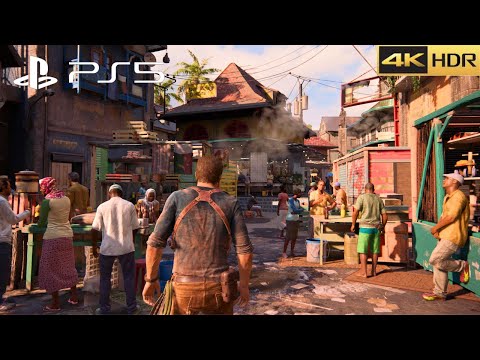 Uncharted 4: A Thief's End Walkthrough (PS5) Chapter 11: Hidden in Plain Sight (4K 60FPS)