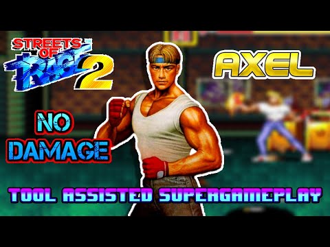 [TAS] Streets of Rage 2 (Bare Knuckle II) Axel Hardest No Damage