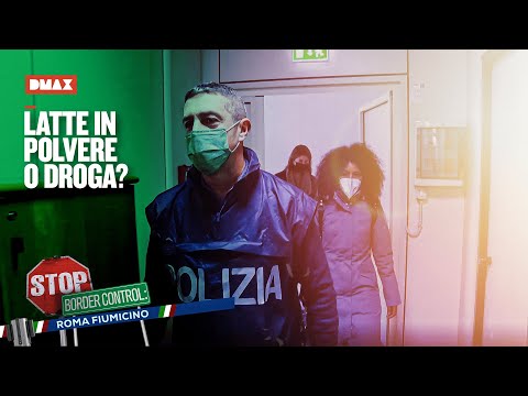 A woman undergoes a drug test: is it powdered milk or cocaine? | Stop Border Control Fiumicino