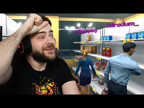 Widzowie zostali klientami i wykupują wszystko ze sklepu - Supermarket Simulator (Live #12)