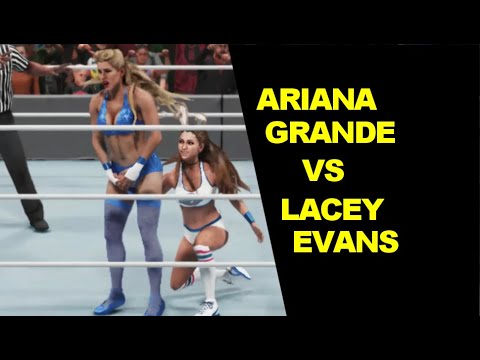 WWE 2K19 Ariana Grande vs Lacey Evans - Extreme Rules