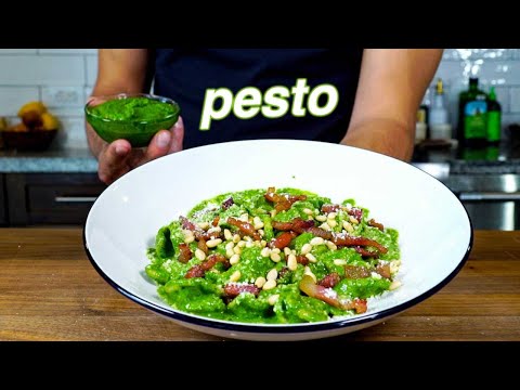 This Spinach Pesto with Guanciale Is My Go-To Summer Pasta