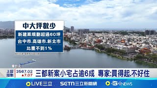 新北新屋進入&quot;鳥籠&quot;時代  每10戶就7間小宅 三都新案小宅占逾6成 專家: 買得起.不好住｜記者 林嘉倩 徐國衡｜台灣要聞20250804｜三立iNEWS