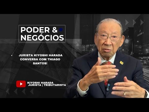 Jurista Kiyoshi Harada e o entrevistado no Poder e Negócios