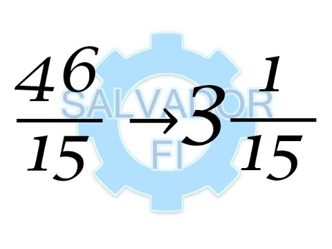 Convert Improper Fraction to Mixed Number - Salvador FI