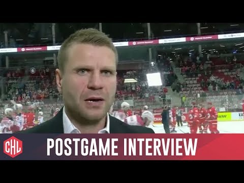 Postgame interviews: Oceláři Třinec vs. HC Yunost Minsk