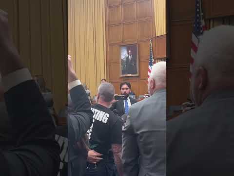 Ex-DC cop Michael Fanone escorted out of Jack Smith hearing after altercation #shorts