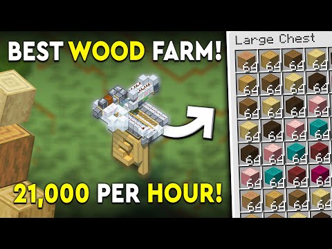 Insane 21k P/H Minecraft Tree Farm Tutorial!