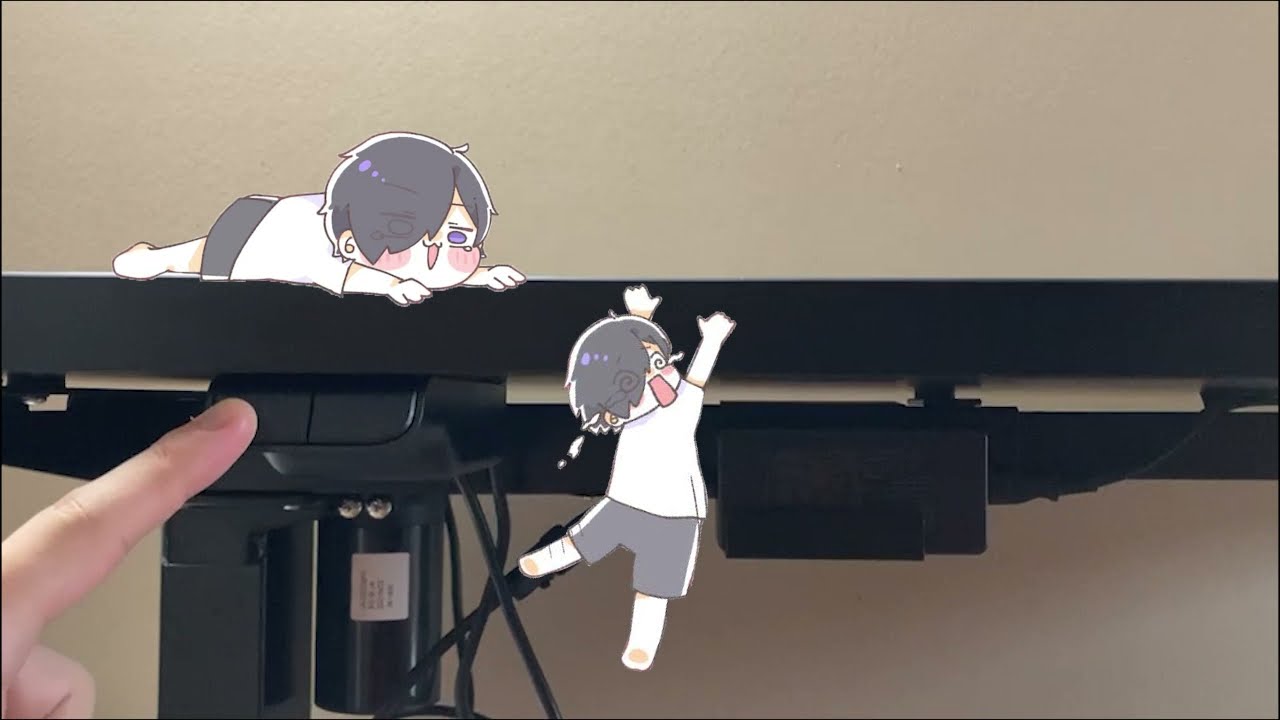 高さがかわるデスクかったー(*´ω｀)