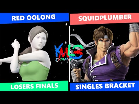KML Summit 3: Losers Finals - Red Oolong (Wii Fit Trainer) Vs Squidplumber (Richter) SSBU Singles
