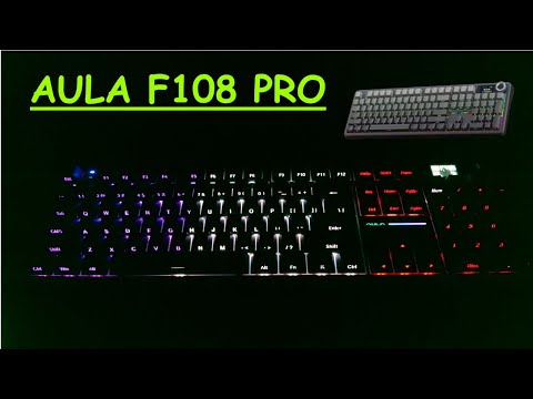 TECLADO MECÂNICO 100% - AULA F108 PRO - UNBOXING e PRIMEIRAS IMPRESSÕES