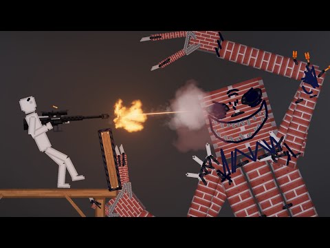 Golem Fights With People in People Playground (3)