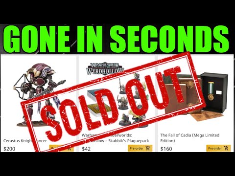Games Workshop SOLD OUT In SECONDS... Warhammer 40,000 Knight Lancer Horus Heresy 40K Fall of Cadia