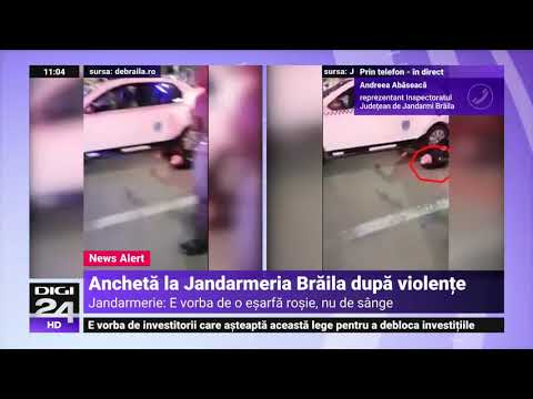 Anchetă la Brăila, jandarmi acuzați de violență. Jandarmerie: E vorba de o eșarfă roșie, nu de sânge