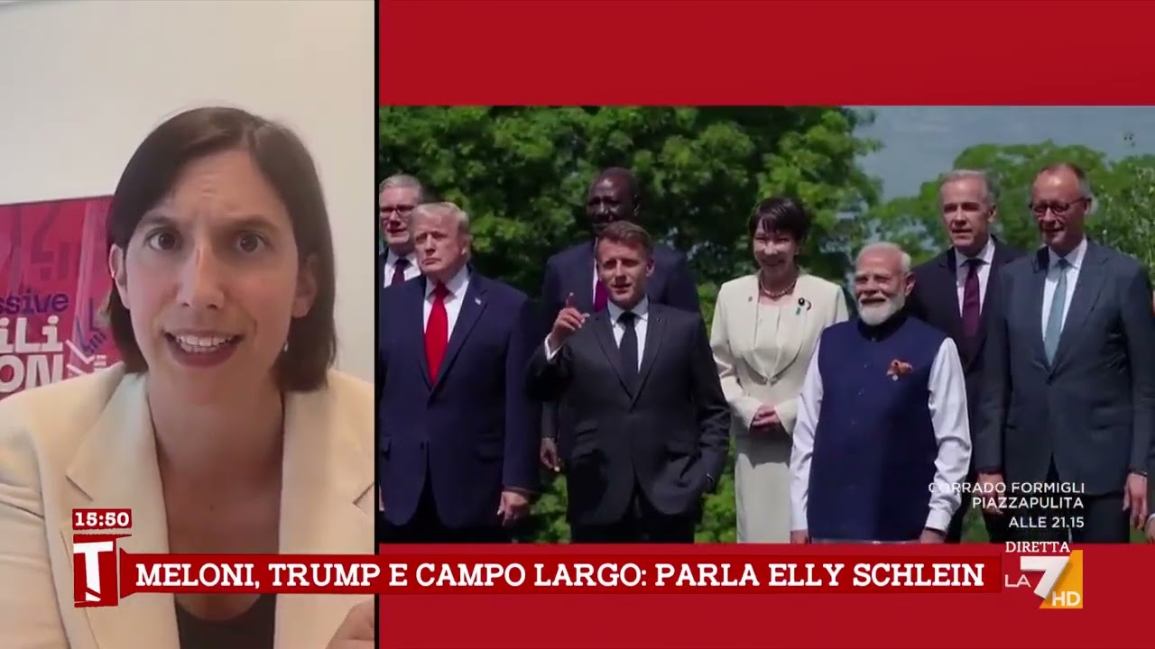 Schlein: "Meloni ha ragione, non ha cambiato atteggiamento con Trump ed è un problema"