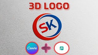 How to Create SK Logo Letter Logo with Canva and Photopea