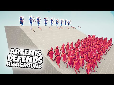 ARTEMIS DEFENDS HIGHGROUND VS EVERY FACTION | TABS GAMEPLAY