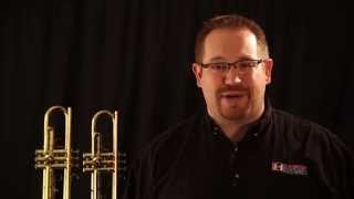 Video thumbnail for Bach TR-300H2 Trumpet vs. LJ Hutchen #4218 Trumpet Comparison and Review by Paul Effman Music Store