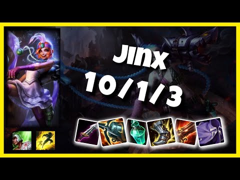 Jinx 11.5 Gameplay Challenger Replay Bot Lane - S11 (10/1/3) - KOREAN