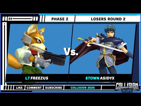 Collision 2025 - Phase 2 - Freezus (Fox) VS Asidyx (Marth) - Melee Singles