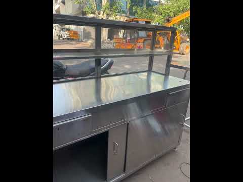 Stainless steel display counter all typ counter #ahmedabad #gujarat #counter #SAMURAISTEEL