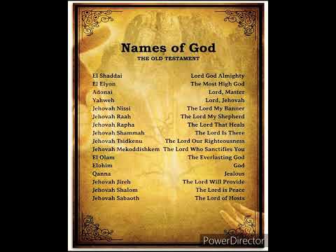 Many Names of GOD