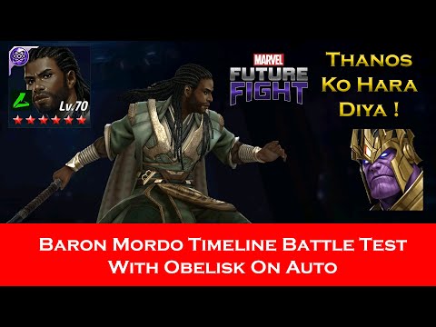 Baron Mordo Multiverse of Madness uniform Timeline battle test on Auto Hindi - Marvel future fight