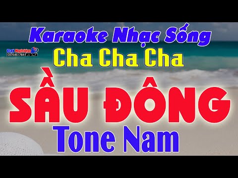 ✔️ Sầu Đông Karaoke Tone Nam Cha Cha Cha Nhạc Sống Dễ Hát || Beat Đại Nghiệp || Karaoke Đại Nghiệp