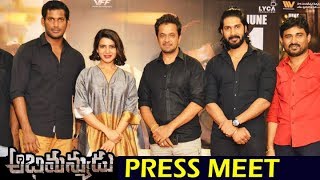 Abhimanyudu movie Press Meet | Abhimanyudu Team Interacting with Media