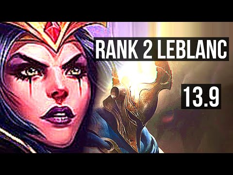LEBLANC vs PANTHEON (MID) | Rank 2 LeBlanc, Legendary, 18/3/10 | TR Challenger | 13.9