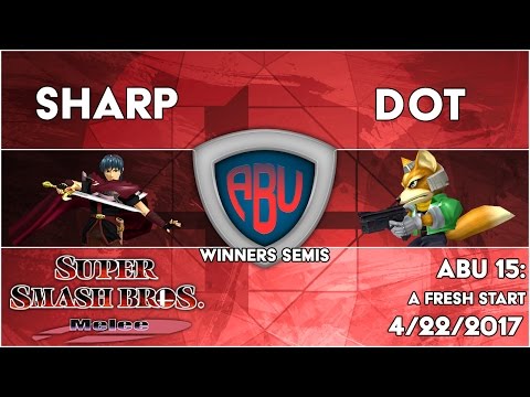 ABU 15: Sharp (Marth) vs. Dot (Fox) - SSBM Singles Winners Semis