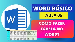 Como criar tabelas no Word de forma rápida e fácil - Aula 06