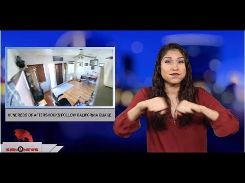 Hundreds of aftershocks follow California quake (ASL - 7.5.19)