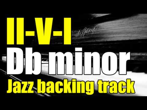 II-V-I Jazz Backing Track In Db minor