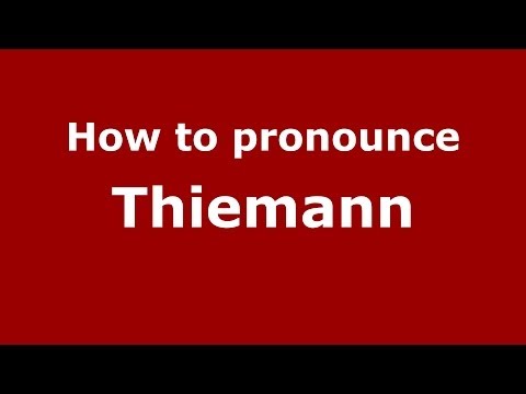 How to pronounce Thiemann (Brazilian Portuguese/Brazil)  - PronounceNames.com