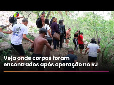 See the location where dozens of bodies were found after the massive police operation in Rio de J...