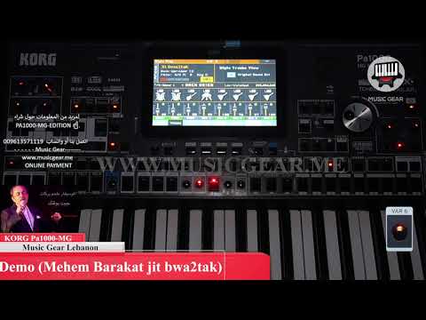 KORG Pa1000 MG INTRO Melhem barakat Jit bwa2tak