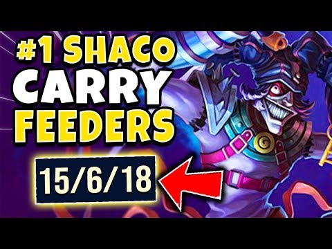 #1 SHACO WORLD ATTEMPTS TO CARRY 3 FEEDERS (IN CHALLENGER) - League of Legends
