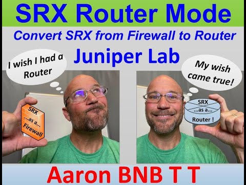 srx convert from firewall to router