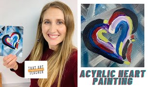 Heart Acrylic Painting for Beginners