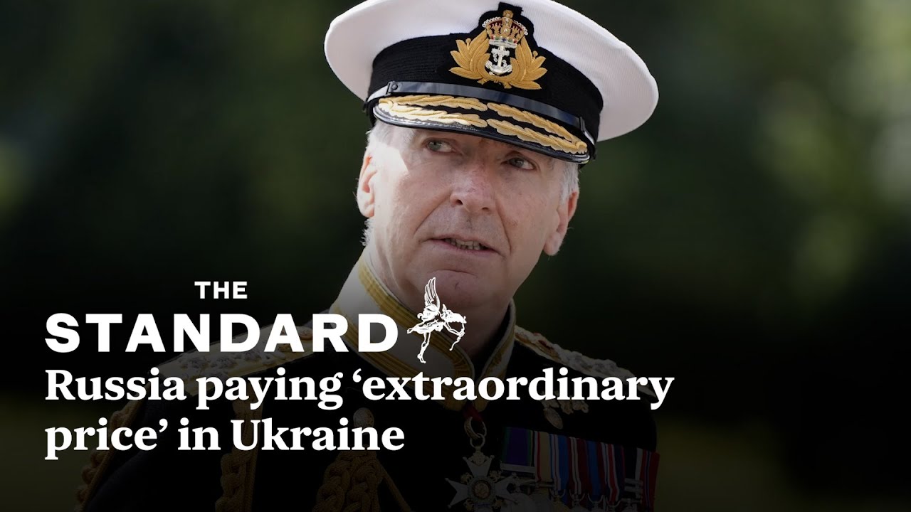 Russia paying ‘extraordinary price’ in Ukraine, says UK defence chief
