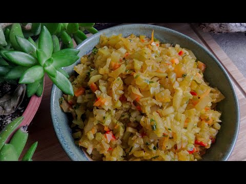 Vean que fácil hacer un rico picadillo de Chayote o Papa del aire