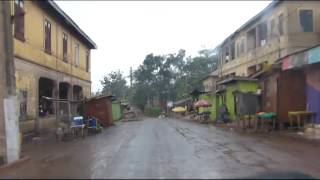 preview picture of video 'A Drive Through Aburi Town in the Rain'