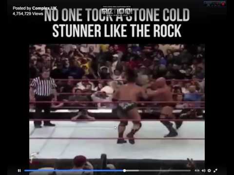 NO ONE TOOK A STUNNER LIKE THE ROCK!!!-WWF CLIP
