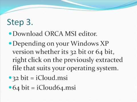 comment installer icloud sur windows xp