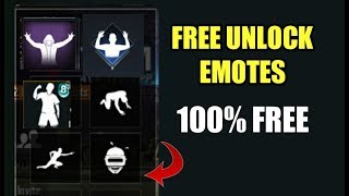 How To Get Free Emotes In Pubg Mobile | No one Know this Trick | Unlock Best Emotes