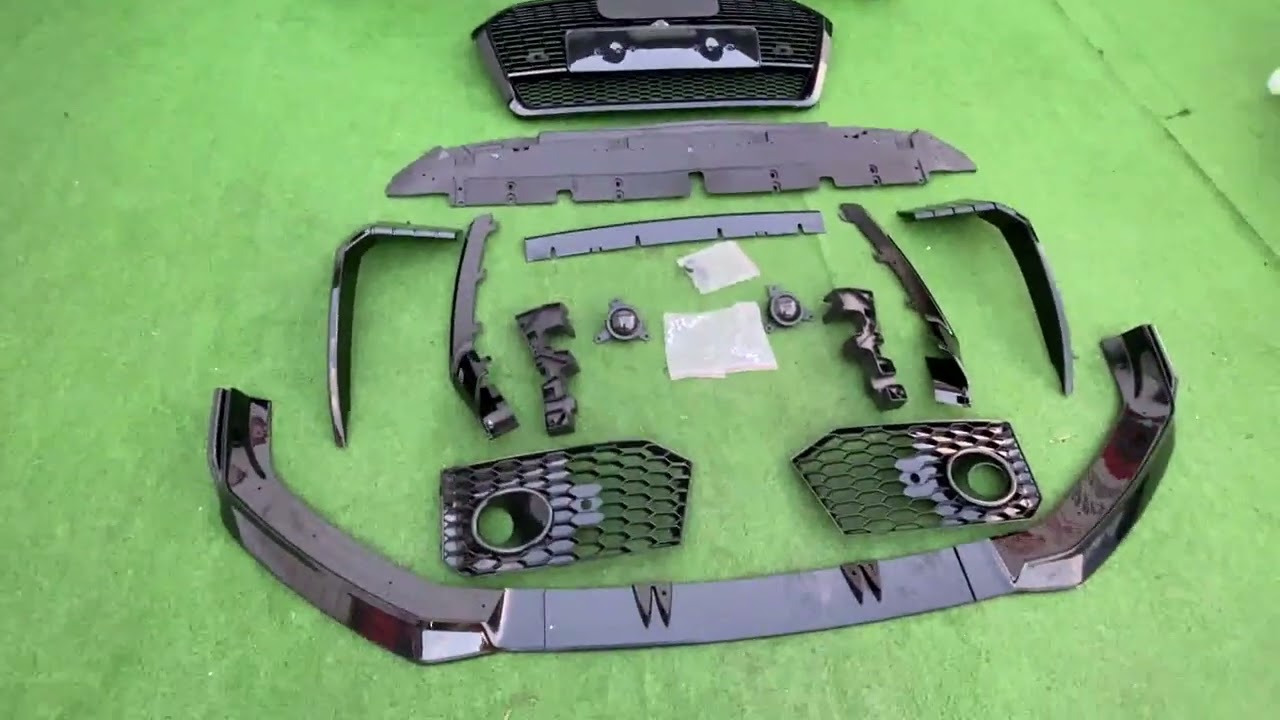 Audi Q5 2017-2025 рр. Передній бампер RSQ-Style (2017-2020) Video 2