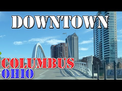 Columbus - Ohio - 4K Downtown Drive