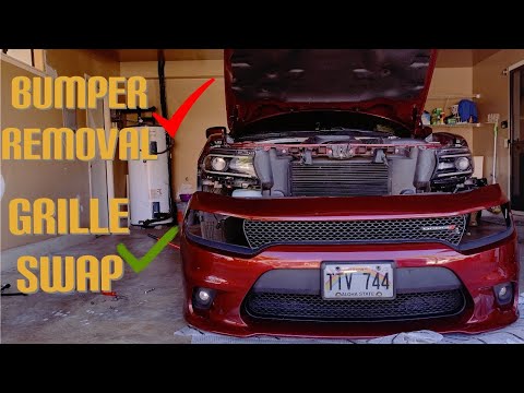 How To Remove a 2015-2019 Dodge Charger Front Bumper/ Grille SWAP!